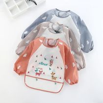 Baby Bibs Burp Cloths Waterproof Long Sleeve Anti-Wearing Ca