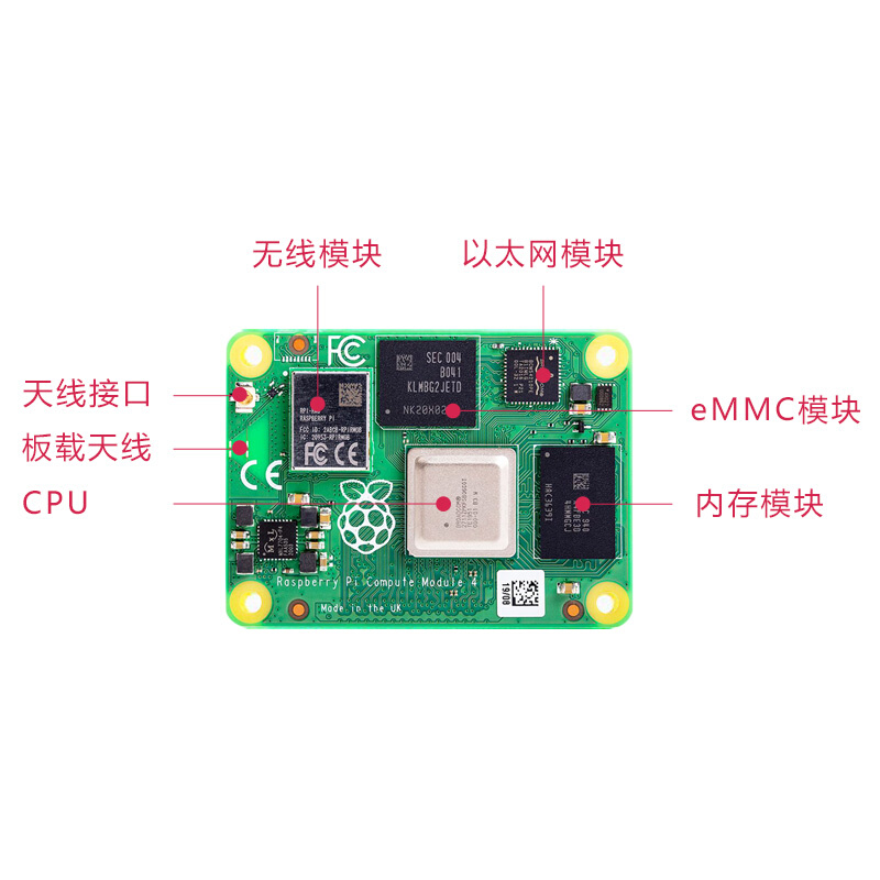 树莓派CM4核心板 CM4108000 CM4108008 CM4108016 CM4108032 WiFi-图3