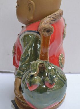 公仔湾陶瓷禄石开业礼品艺术工艺品摆件 福 招财饰品子家居摆设童