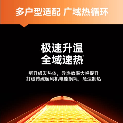 【胡可推荐】创维2025新款暖风机取暖器家用石墨烯冬季省电神器