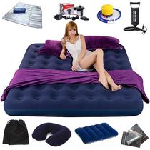 Inflatable bed rushing to the ground floor with double thickened air cushion Single outdoor folding gas bed for home double sloth bed