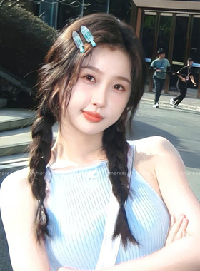 虞书欣同款发夹女2025新款高级感刘海侧边夹碎发鸭嘴夹子发卡头饰