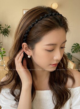 发箍女2026新款高级感不伤发高颅顶压发波浪头箍气质洗脸发卡头饰