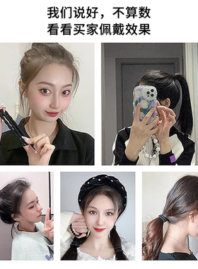 发圈女2025新款丸子头扎头发神器头绳高马尾发绳高弹力耐用橡皮筋