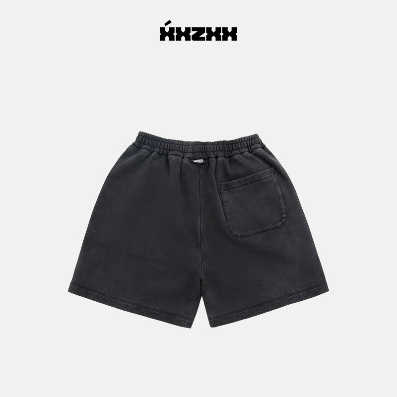 XXZXX做旧针织短裤男女同款休闲裤潮牌童装亲子装 夏季新款 1101,淘宝优惠券,粉丝福利购,淘宝优惠卷