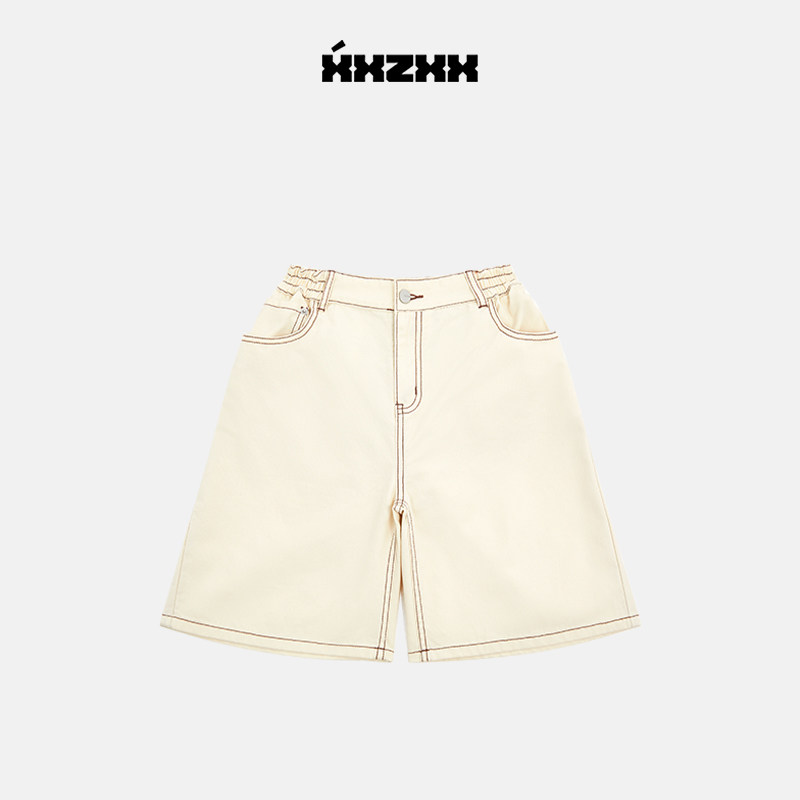 XXZXX阔腿印花牛仔短裤男女同款潮牌童装亲子装 夏季新款 1133,淘宝优惠券,粉丝福利购,淘宝优惠卷