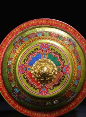 顺缘电动摆件转i筒藏式家用电动插电家居吉祥转桶红色升级款轮迷