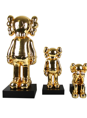 kaws暴力熊网红抽象卡通公仔大型雕塑落地摆件酒店样板Z房展厅饰