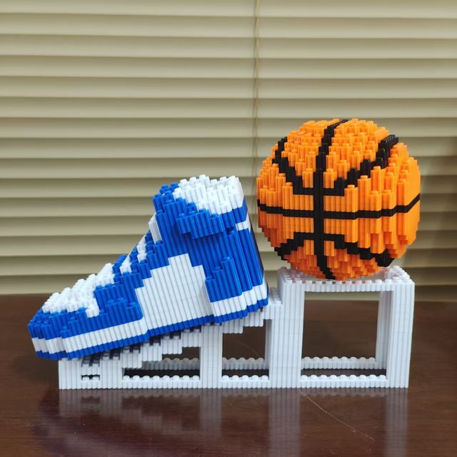 AJ basketball building blocks shoes small particle educational toys