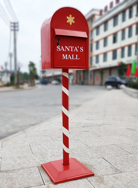 极速欧式复古铁j艺信报箱手工庭院装饰实用落地摆件工业风摄影道