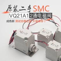 Original installed secondhand SMC pilot type 2-pass solenoid valve VQ21A1-5GZ-C6 C8-F VQ21M1-5YZ-C6C8