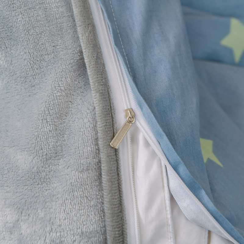 极速定制秋冬单面加绒法兰绒被x套珊瑚绒单件单人5x7ab面全棉被罩 - 图2