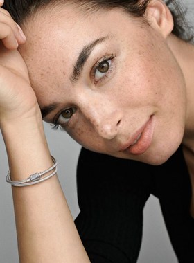 极速New Gift Jewelry Buctket Buckle Double Circle Snake Bone