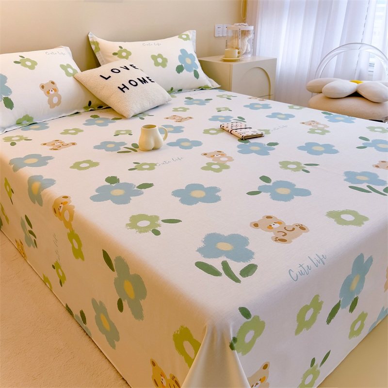 极速加厚全棉床单单件1.5tm1.8米纯棉儿童枕套被单三件套学生宿舍,淘宝优惠券,粉丝福利购,淘宝优惠卷