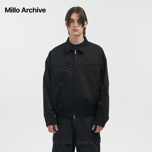 Millo Archive早春新品棉制拉链翻领夹克男女同款街头通勤外套 - 图2