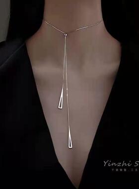 钛钢项链小众设计感项链女不掉色女夏季时尚简约气质网红饰品批发