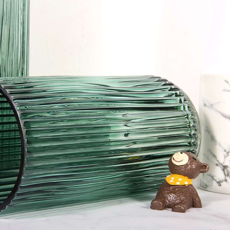 现货速发Simple vert striped moder vert striped vase cum-图2