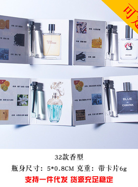 Edition Pocket Perfume Card Perfume Sample Eau de Toilette M