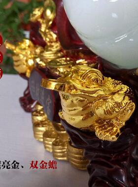 大号玉白菜摆件招财进宝电视酒柜玄关客厅家居装饰品新店开业礼品