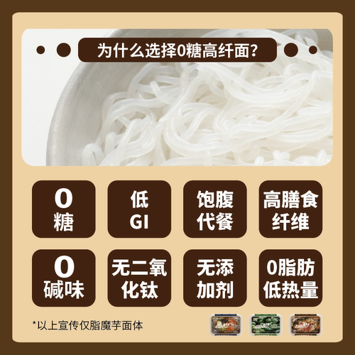 低卡方便冷面0脂肪0蔗糖低GI魔芋面即食韩式冷面日式冷面青梅冷面 - 图0