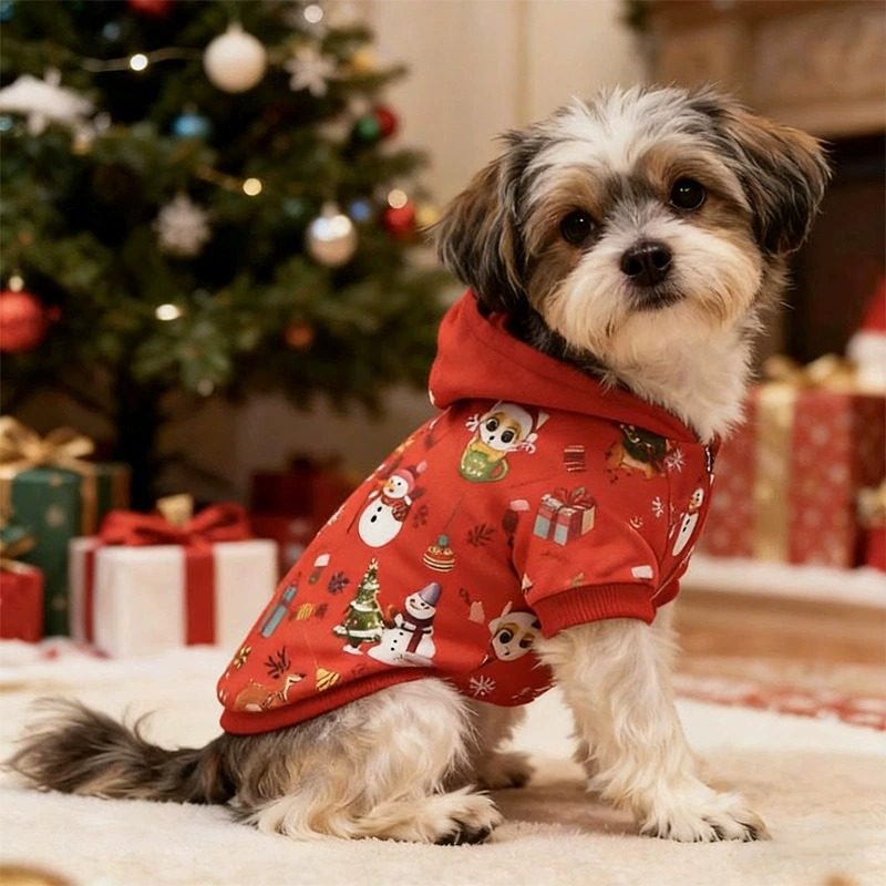 跨境亚马逊狗狗猫咪圣诞衣服秋冬宠物新年变身圣诞节泰迪比熊服装,淘宝优惠券,粉丝福利购,淘宝优惠卷