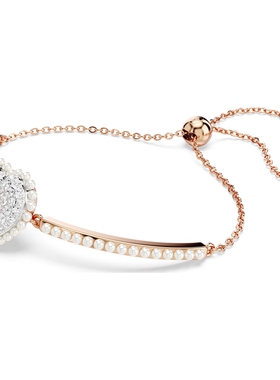 施华洛世奇心形仿珍珠手镯