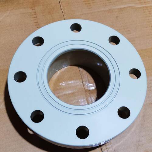 武峰PPH法兰DN80(90mm)水泵出口法兰片 PP法兰接头 PP工业泵口法 - 图2