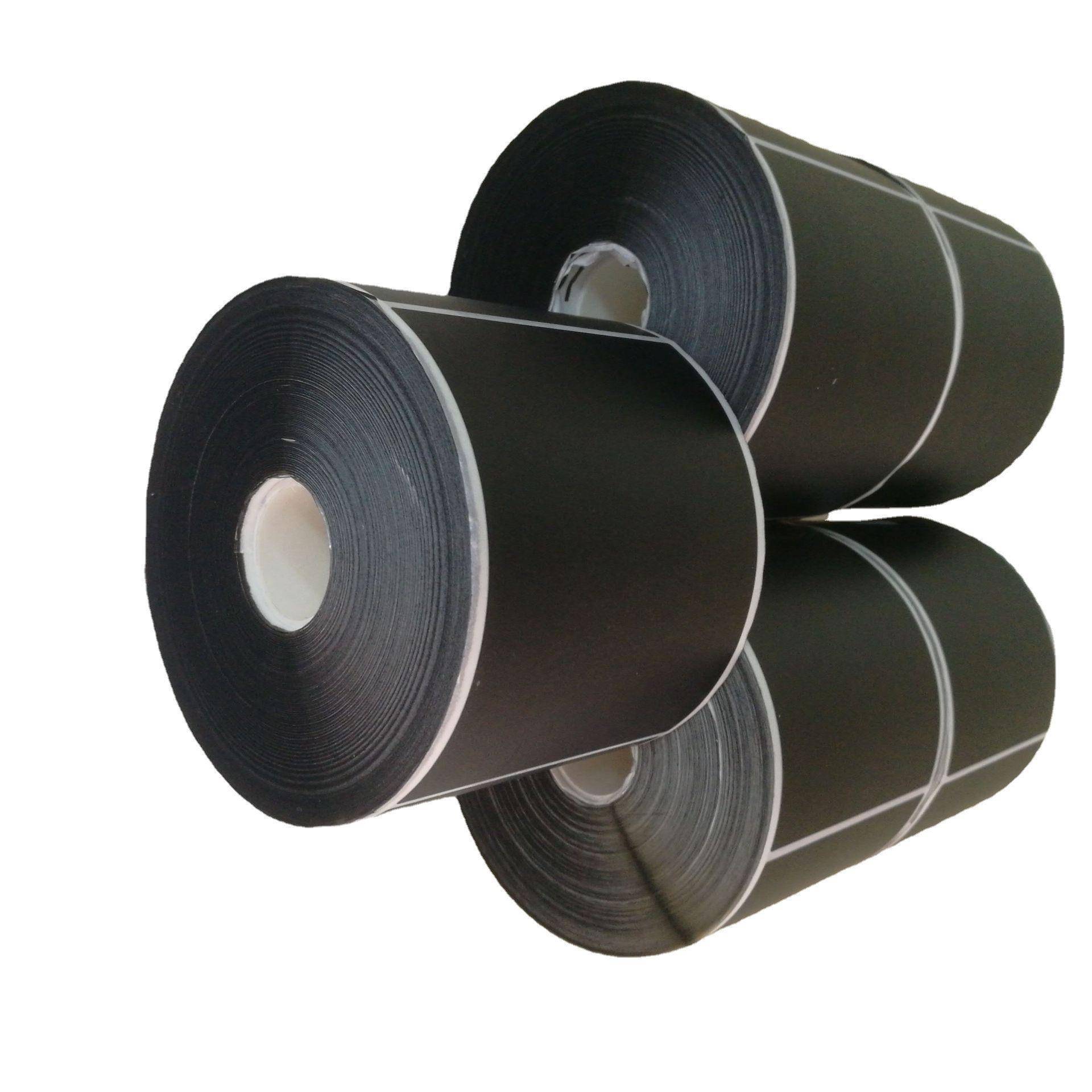 黑色不干胶标签贴纸黑色打印纸卷防伪打印机耐用背胶条形码 - 图3