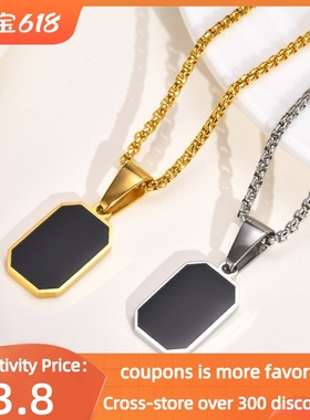 极速Gold Meng Necklaces Black Pendant Chain Collar Gift Jewe