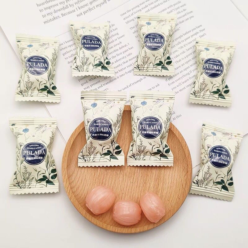 英国PULADA糖果白桃乌龙果汁味硬糖青提乌龙味喜糖婚糖休闲小零食 - 图2