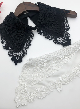 厂家直销新品厚水溶绣花假领子春季假领子服饰品女装百搭时尚潮流