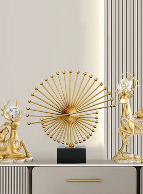 客厅电视柜摆件家里轻奢t地台面酒柜装饰品现代简约玄关家居甄选