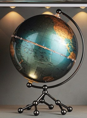创意地球仪摆件家居办公室酒柜电视E柜客厅氛围感好物高级感装饰