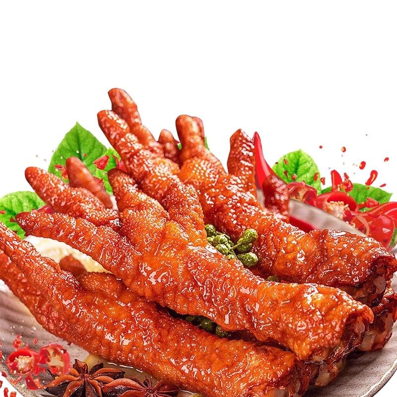 虎皮凤爪卤味零食香辣卤香鸡爪独立包装即食夜宵解馋充饥肉类零食,淘宝优惠券,粉丝福利购,淘宝优惠卷