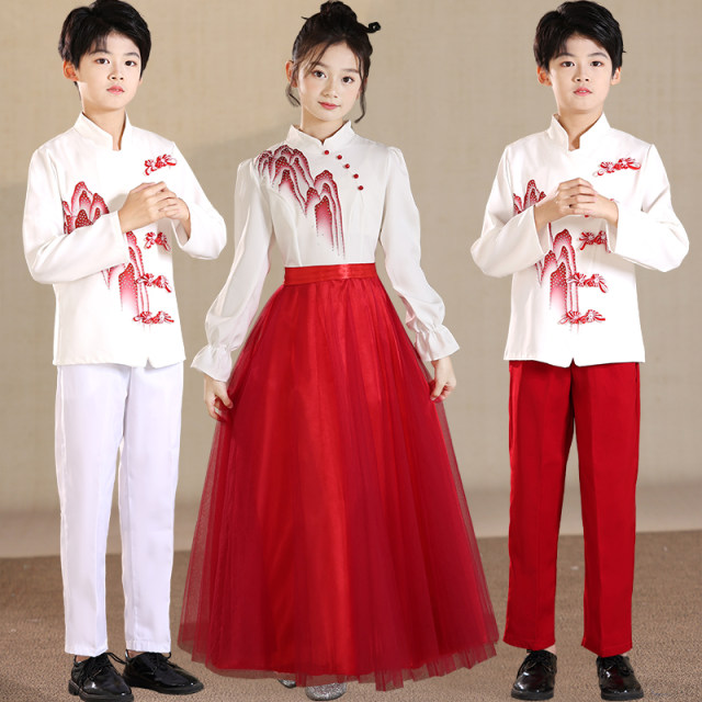 Men's and women's Wanjiang opening dance dress women's long skirt
