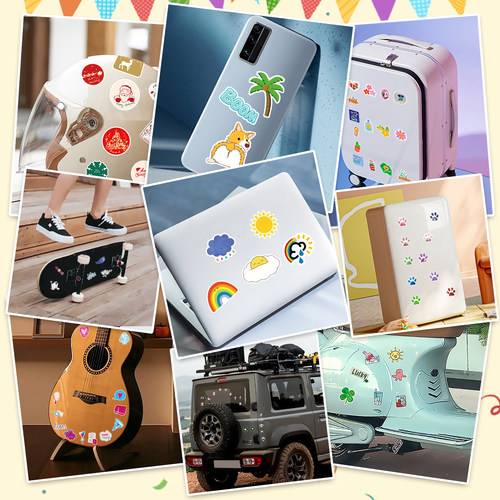 100张赛车比赛元素贴纸潮流酷玩创意个性汽车涂鸦图案电脑桌面平板摩托车头盔DIY素材手账本装饰防水无痕贴画 - 图3