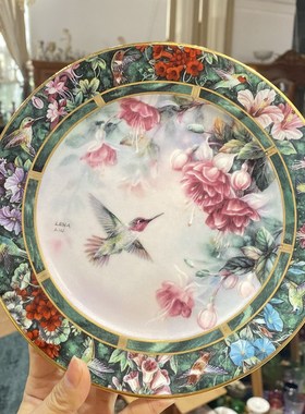 家居装饰赏盘花鸟系列