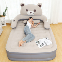 Inflatable mattress ground floor with inflatable ground cushion sleeping air cushion bed children cartoon sloth bed 1 2 m single sleeping cushion