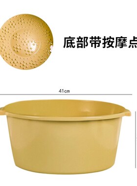 泡脚桶加厚大号足浴盆家用按摩洗脚盆带脚底按摩滑轮洗脚桶足疗桶