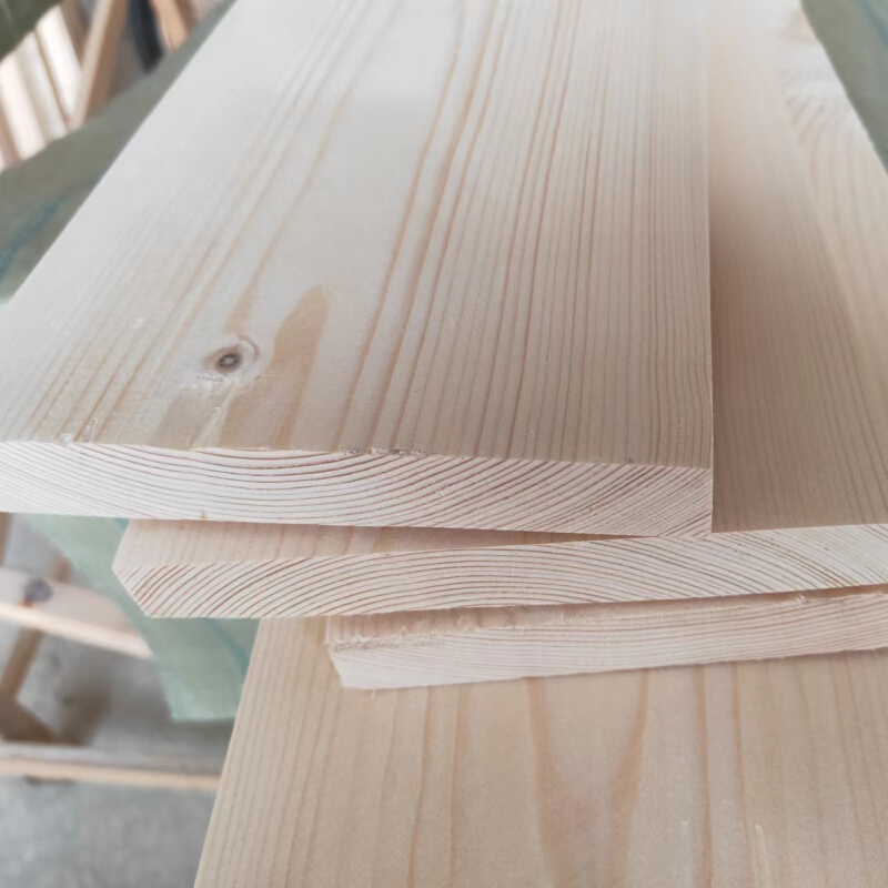 定制整张松木原木木方实木板置物架一字隔板桌面板楼梯踏步板雕刻-图0
