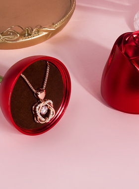 极速永恒玫瑰项g链PSPSPS520情人节老婆收到感动哭了蕴强抖音