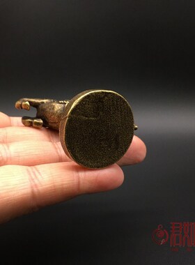 实心黄铜做旧马到成功小摆件 实心铜生肖骏马 站立铜马迷你小马