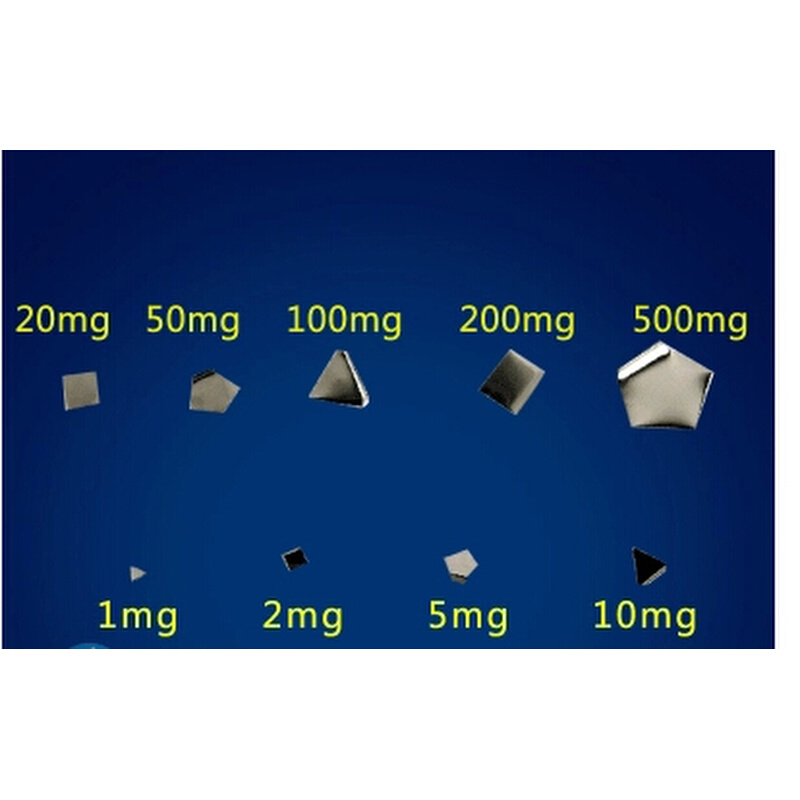 E2级无磁法码天平毫克片码1mg2mg5mg10mg20mg50mg0.1g不锈钢砝码-图2