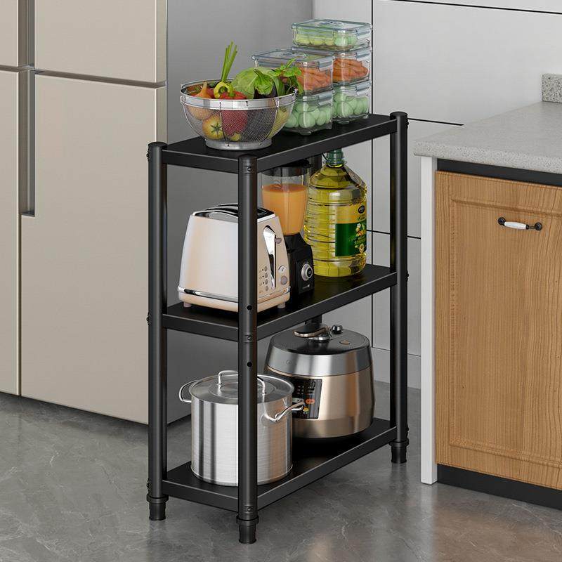 加厚钢制厨房夹缝收纳架落地多层置物架碗盘架冰箱橱柜窄缝隙锅架,淘宝优惠券,粉丝福利购,淘宝优惠卷