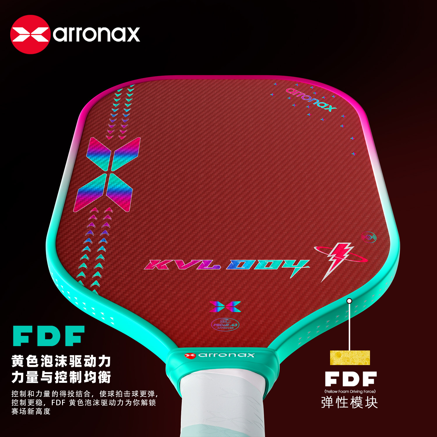 ARRONAX阿伦纳斯第四代kVL004pickleball匹克球拍板USAPA认证,淘宝优惠券,粉丝福利购,淘宝优惠卷