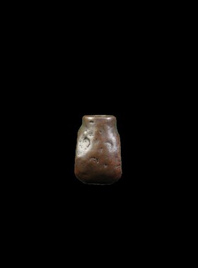 9mm复古老铜皮壳包浆托甲佛珠三通配饰文玩佛珠星月天铁佛头三通