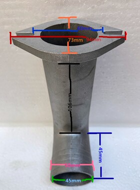 高压风机配件.旋涡气泵铝接头.吸料机接头.内牙法兰.进风口网罩.