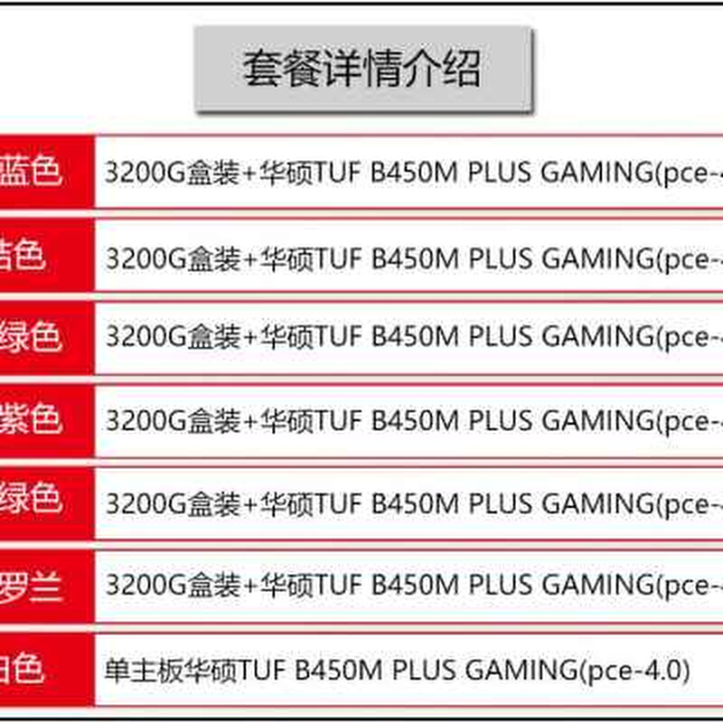 other X58TUF B450M PLUS GAMING 搭  3400G 3600X 5600X CPU主板 - 图3