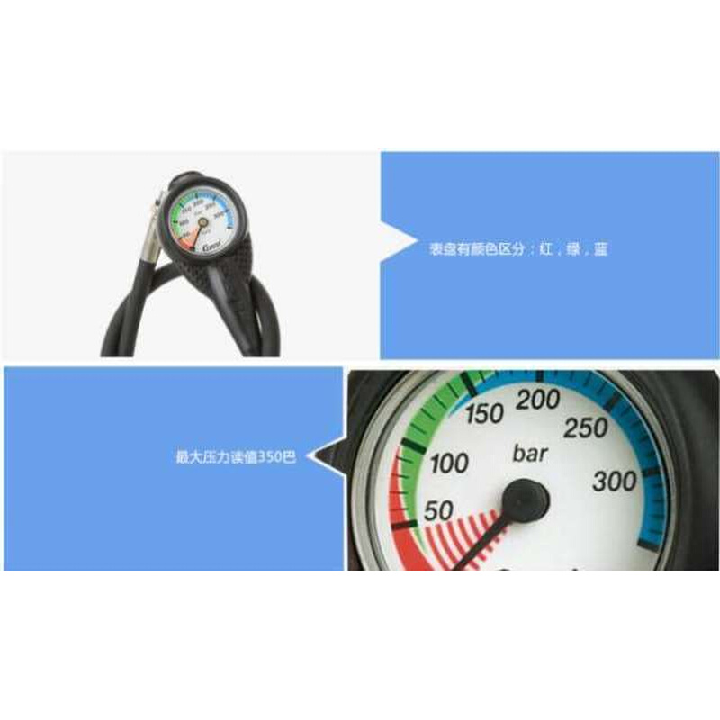 意大利CRESSI PRESSURE GAUGE水肺深潜 残压表 潜水压力表 气压表 - 图3