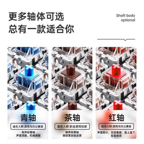 狼蛛F2088pro机械键盘鼠标耳机套装个性漫画有线电竞游戏办公台式 - 图2